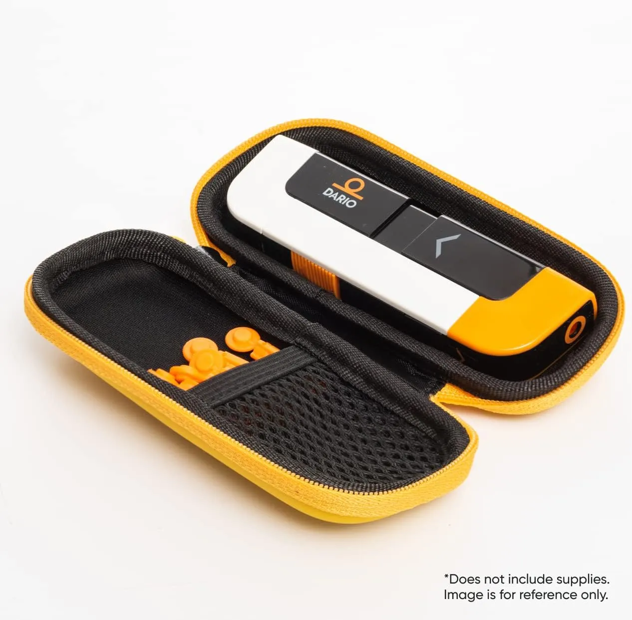 DARIO Diabetes Travel Case Bag – For Glucose Monitor Kit & Other Diabetic Supplies (Small, Yellow)