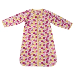 DaysU Micro Fleece Baby Sleep Sack 1.5 TOG, Long Sleeves Baby Wearable Blanket 18-24 Months with 2-Way Zipper, Unisex Girls Warm Sleeping Bag for Toddler, Floral