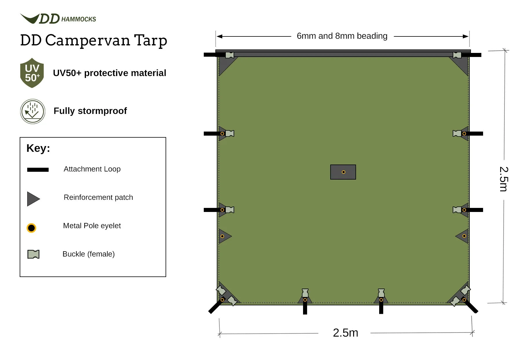 DD Hammocks Campervan Tarp