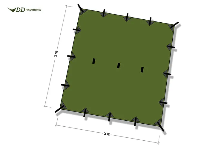 DD Hammocks Tarp 3 x 3 meter