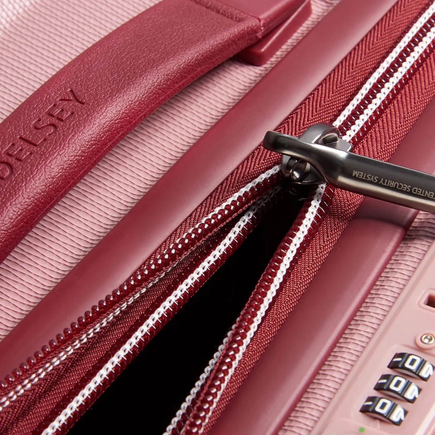 DELSEY PARIS Chatelet Air 2.0 Hardside Luggage with Spinner Wheels, Pink, Carry on 20 Inch