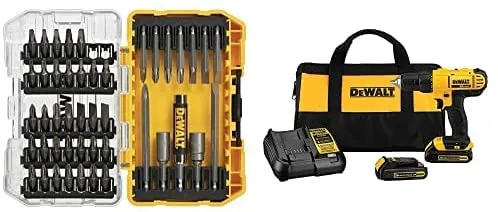 DEWALT 20V Max Cordless Drill / Driver Kit, Compact, 1/2-Inch (DCD771C2)