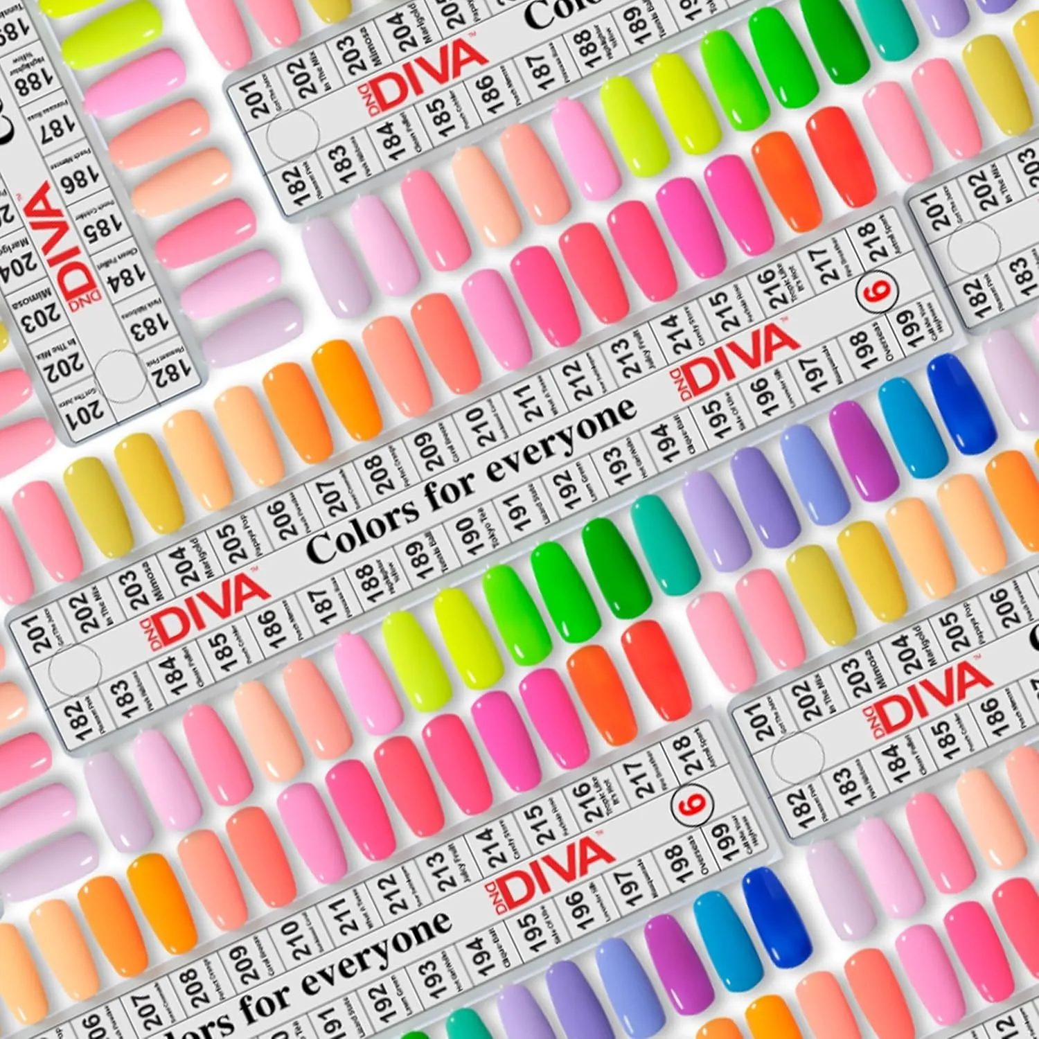DND Diva Gel Polish Set, First Class Collection, UV/LED Gel Polish and Air Dry Nail Lacquer, Matching Chip-Free Polish Duo, 216 Tropic Like It’s Hot, 0.5 Fl Oz
