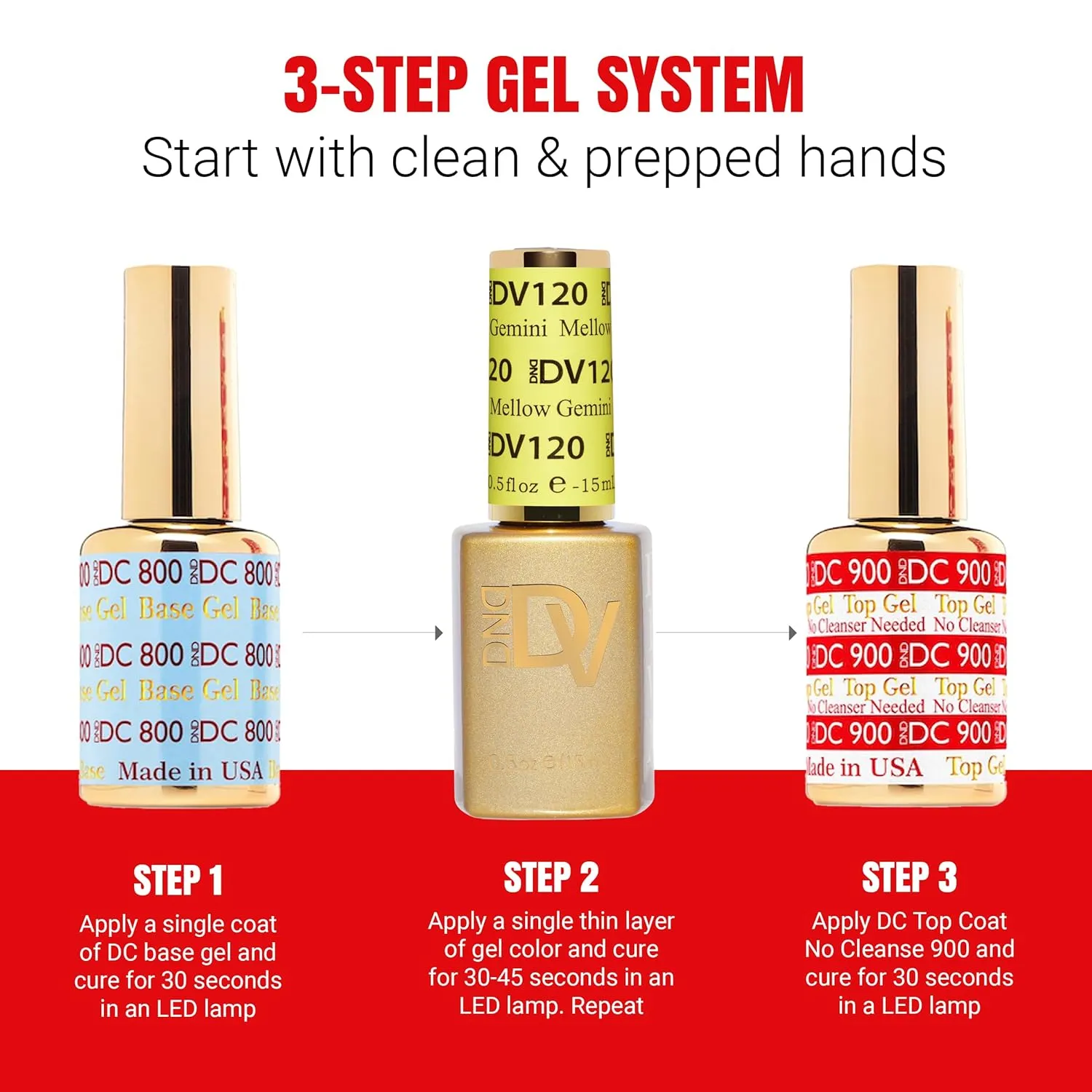 DND Diva Gel Polish Set, Soda Poppin Collection, UV/LED Gel Polish and Air Dry Nail Lacquer, Matching Chip-Free Polish Duo, 137 Little Pink Dress, 0.5 Fl Oz