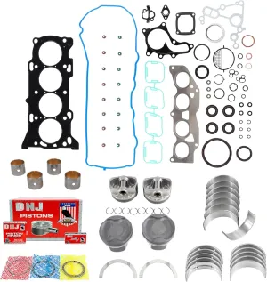 DNJ EK955A Engine Rebuild Kit for 2009-2019 Toyota Highlander Sienna Venza 2.7L L4 16V DOHC 2672cc