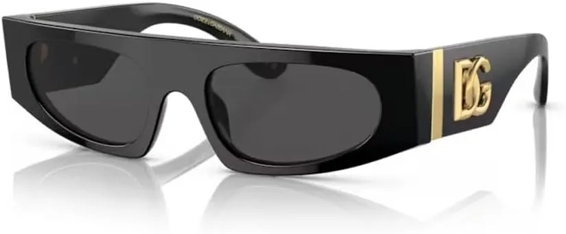 Dolce & Gabbana DG4411 Rectangular Sunglasses for Women   BUNDLE With Designer iWear Eyewear Kit