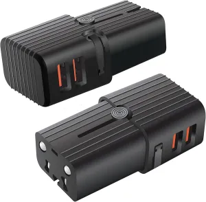Dual Universal USB Adapter Works for Alcatel OneTouch POP C1 for Worldwide Power and Travel Between US/EU/CN/AUS/NZ/UK