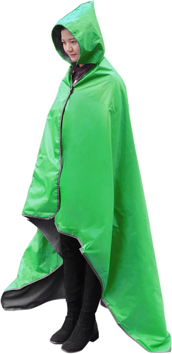DUKUSEEK Outdoor Waterproof Blanket, Waterproof Windproof Outdoor Fleece Blanket - Large (79x56), Portable, Wearable, Warm for Outdoor Camping, Picnic, Stadium, Sports, Beach, Concerts, Car, Dogs…