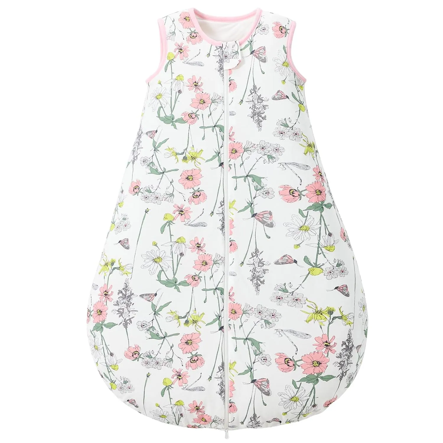 Duomiaomiao 1.5 TOG Baby Sleep Sack 100% Cotton Four Season Baby Wearable Blanket, Breathable Comfy Toddler Sleeping Sack