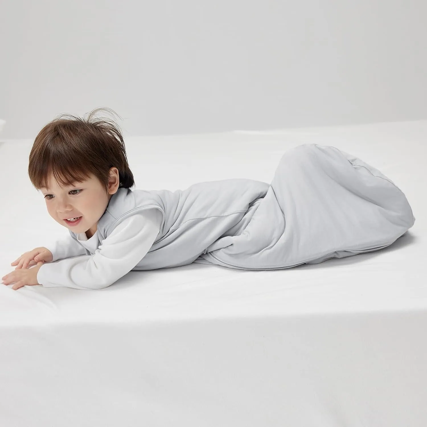 Duomiaomiao 2 Pack Buttery Soft Rayon Made from Bamboo Baby Sleep Sack 0-6 Months 1.0 TOG, Premium Baby Sleeping Bag 2-Way Zipper for Babies