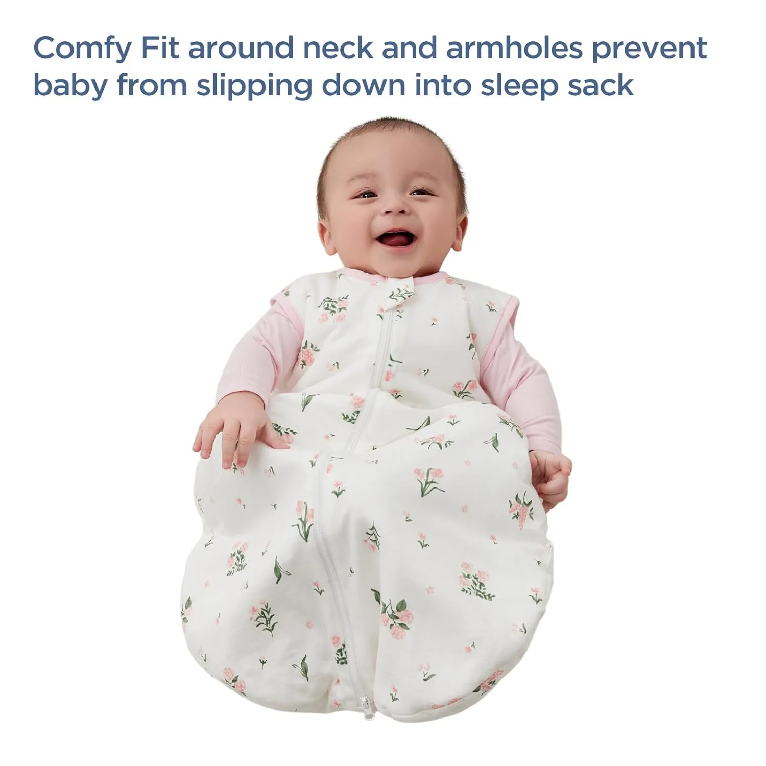 Duomiaomiao 2.5 TOG Baby Sleep Sack 100% Cotton Winter Baby Wearable Blanket, Warm Quilted Comfy Toddler Sleeping Sack