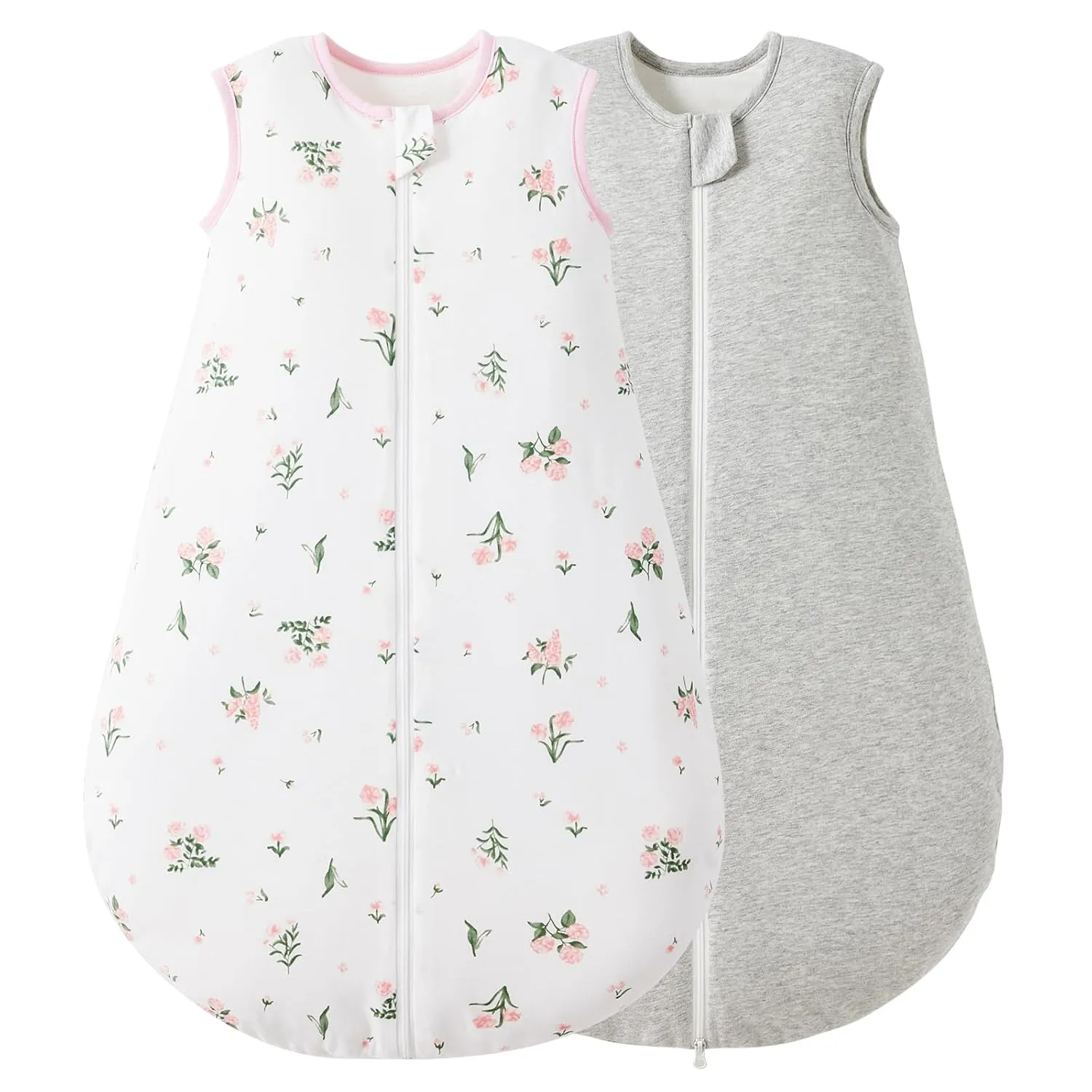 Duomiaomiao 2.5 TOG Baby Sleep Sack 100% Cotton Winter Baby Wearable Blanket, Warm Quilted Comfy Toddler Sleeping Sack