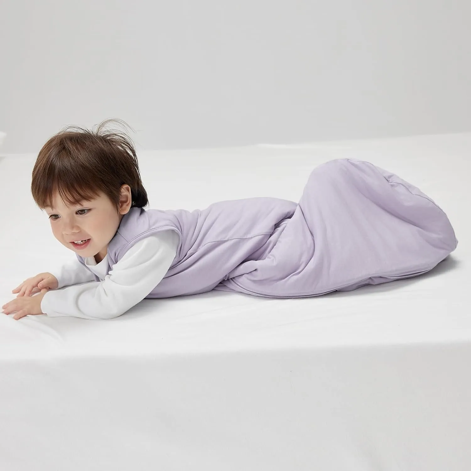 Duomiaomiao Buttery Soft Rayon Made from Bamboo Baby Sleep Sack 18-36 Months 1.0 TOG, Premium Baby Sleeping Bag 2-Way Zipper for Babies