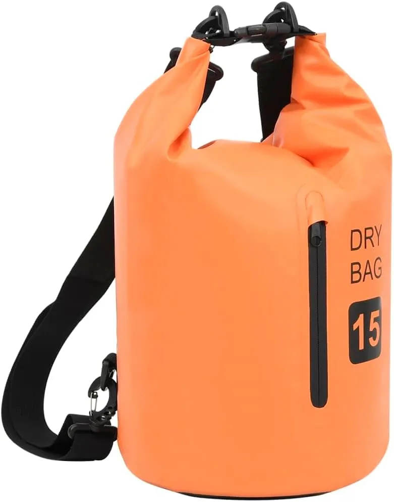 Durable Waterproof Dry Bag for Peace of Mind, Lightweight and Easy to Carry, Boating and Outdoor Adventures, Orange