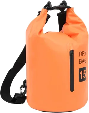 Durable Waterproof Dry Bag for Peace of Mind, Lightweight and Easy to Carry, Boating and Outdoor Adventures, Orange