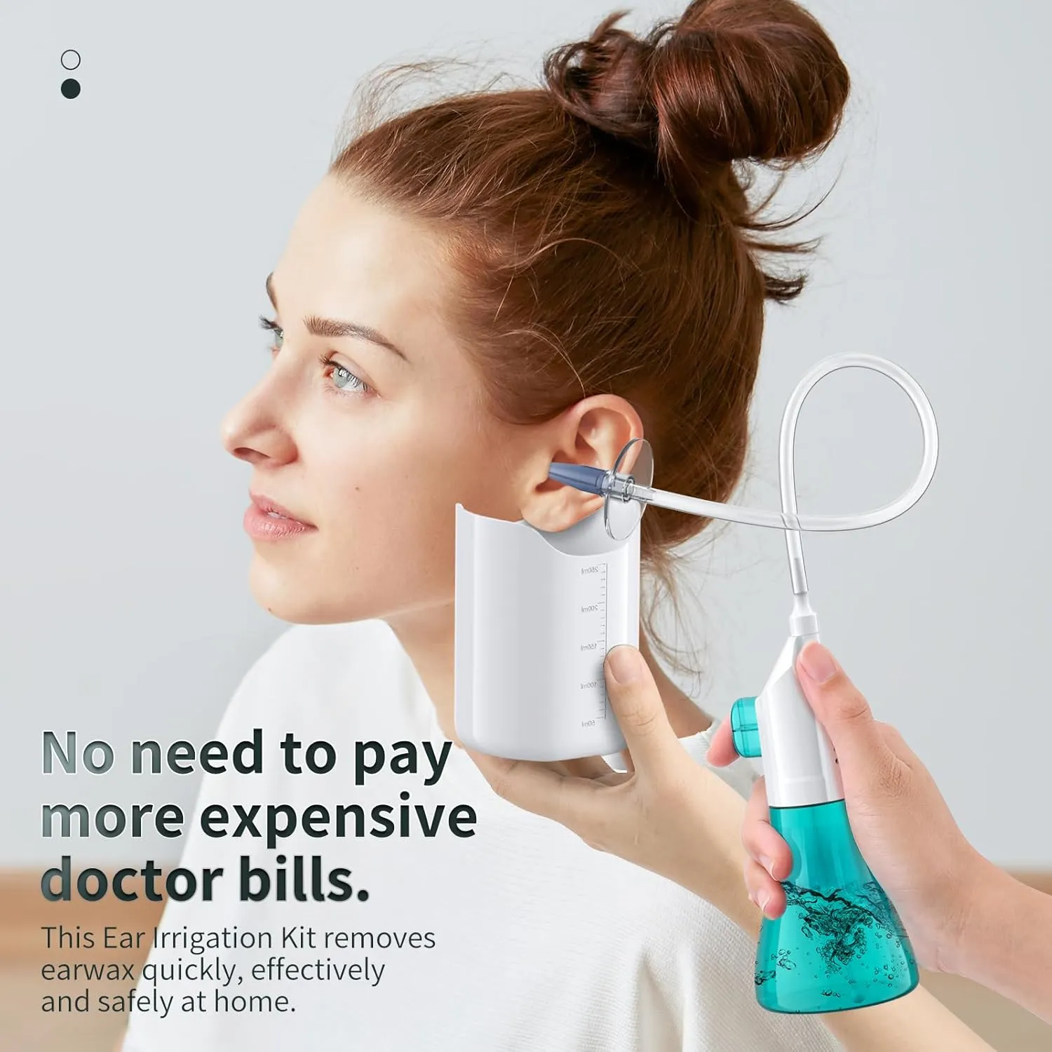 Ear Wax Removal, Ear Cleaner, Ear Cleaning Kit, FSA HSA Eligible, Manual Ear Irrigation Flushing System, Ear Wax Removal Kit, Safe and Effective to Clean Ear Built Up Wax