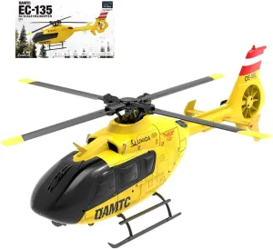 EC-135 RC Helicopter for Adults, Remote Control Flying Helicopter, 1/36 Scale 2.4G 6CH RC Electric Airplane, RTF Easy to Beginners