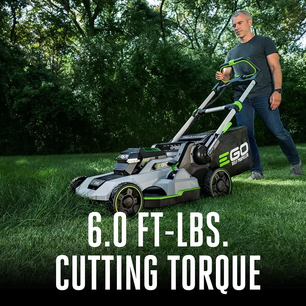 EGO POWER  Electic Lawn Mower, Self-Propelled Cordless with Touch Drive, Includes 56V 6.0Ah Battery, 4.0Ah Battery and Rapid Charger - LM2123SP-2