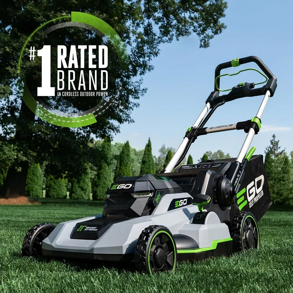 EGO POWER  Electic Lawn Mower, Self-Propelled Cordless with Touch Drive, Includes 56V 6.0Ah Battery, 4.0Ah Battery and Rapid Charger - LM2123SP-2
