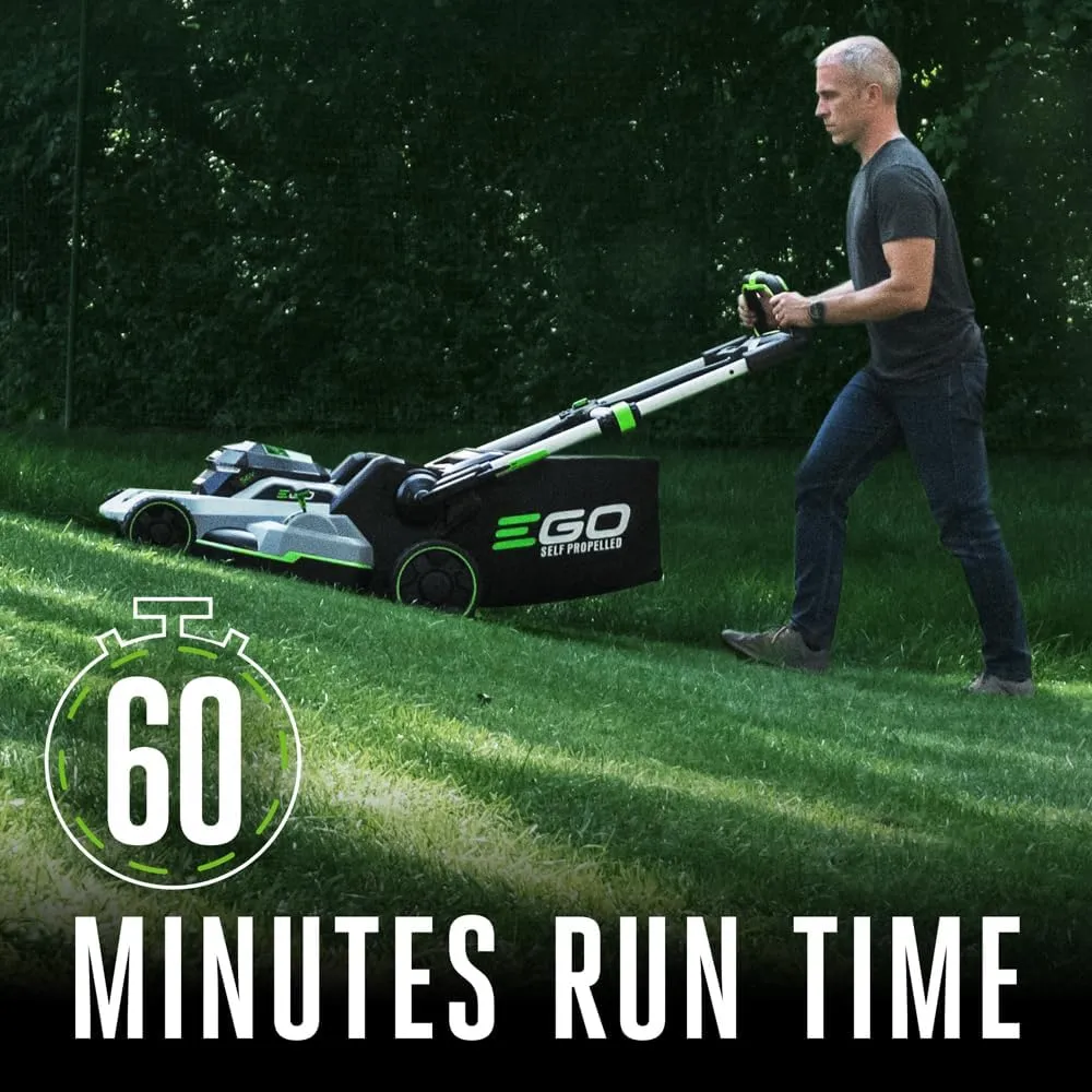 EGO POWER  Electic Lawn Mower, Self-Propelled Cordless with Touch Drive, Includes 56V 6.0Ah Battery, 4.0Ah Battery and Rapid Charger - LM2123SP-2