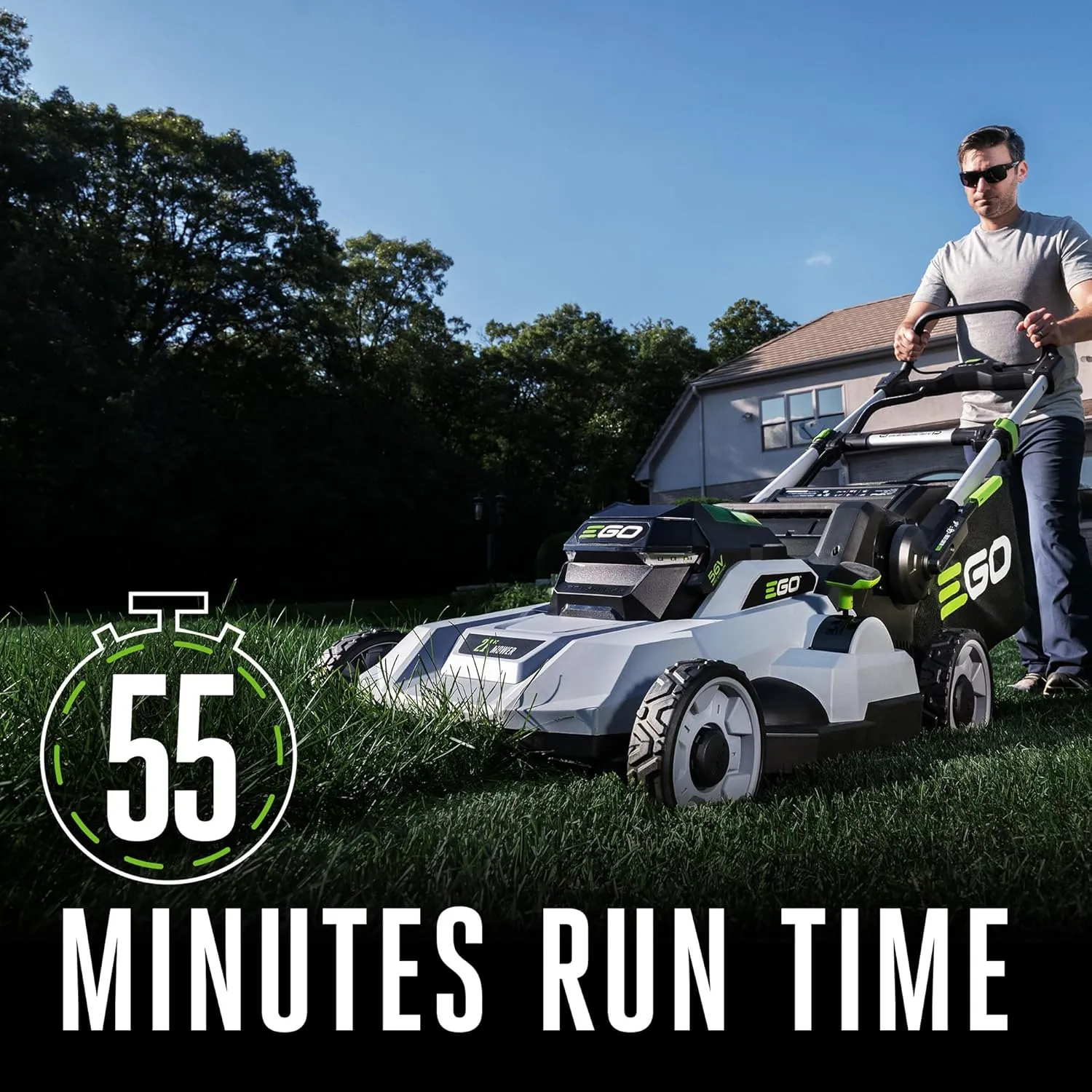 EGO POWER  Electric Lawn Mower, Cordless, Includes 56V 6.0Ah Battery And 320W Charger - LM2114