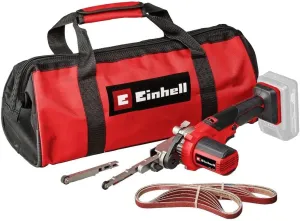 Einhell Battery belt file TE-BF 18 Li-Solo Power X-Change (18 V, speed up to 1700 m/min, 2 sanding arms 9 mm and 13 mm, incl. 12 abrasive belts, without battery)