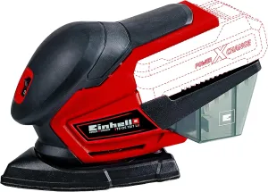 Einhell TE-OS Power X-Change 18-Volt Cordless 24,000-OPM Compact Detail Palm Sheet Sander w/ Dust Collection Box, Dust Extraction Adapter, Tool Only (Battery   Charger Not Included)