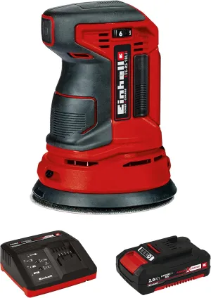 Einhell TE-RS Power X-Change 18-Volt Cordless 5-Inch 22,000-OPM Max Variable Speed Random Orbital Palm Sander w/Dust Collection Box, Dust Extraction Adapter, Electronic Speed Control,