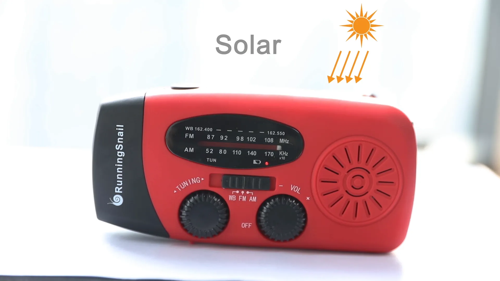 Emergency Hand Crank Radio w/ LED Flashlight for Emergency,AM/FM