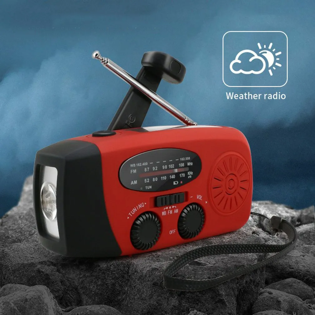 Emergency Solar Hand Crank Radio & Charger