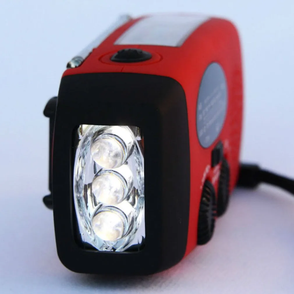Emergency Solar Hand Crank Radio & Charger