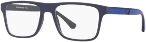 Emporio Armani EA4115 Square Sunglasses for Men   BUNDLE With Designer iWear Complimentary Eyewear Kit
