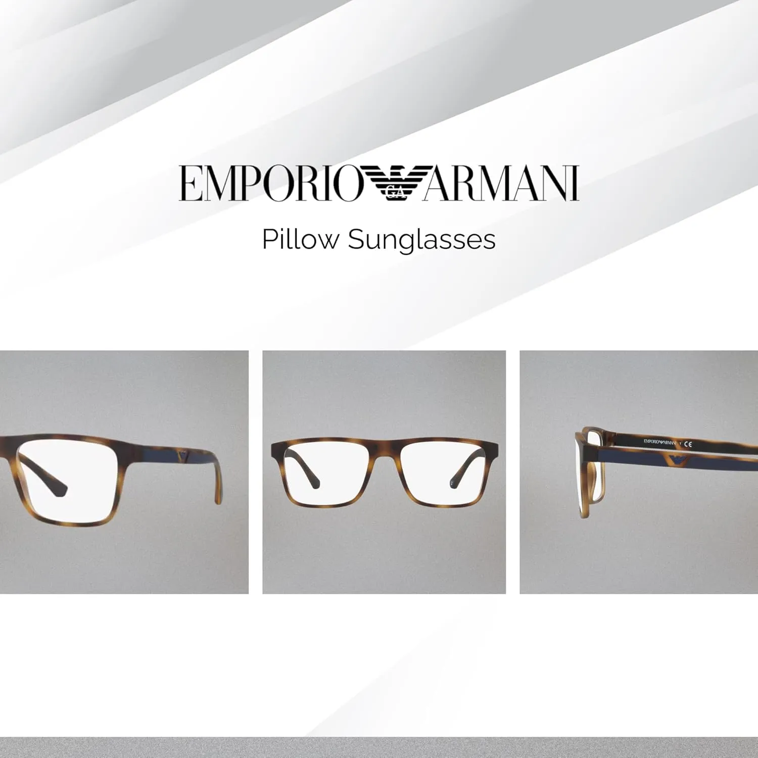 Emporio Armani EA4115 Square Sunglasses for Men   BUNDLE With Designer iWear Complimentary Eyewear Kit