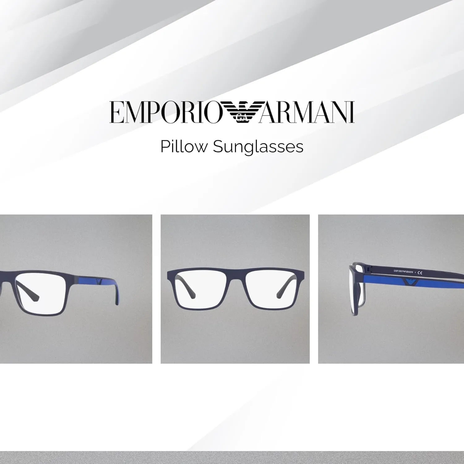 Emporio Armani EA4115 Square Sunglasses for Men   BUNDLE With Designer iWear Complimentary Eyewear Kit