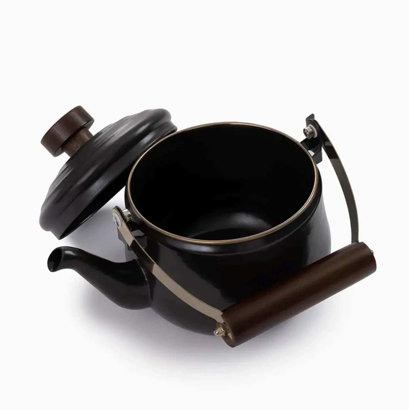 Enamel Teapot | Charcoal