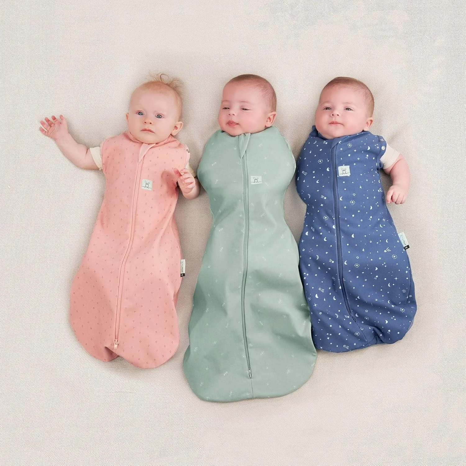 ergoPouch 0.2 TOG Cocoon Baby Sleep Sack 0-3 Months, Swaddle Sleeping Bag, Temperature Control Wearable Blanket (Sage)