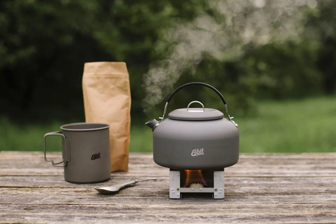 ESBIT Brand Water kettle hard anodized aluminum outdoor camping water heating
