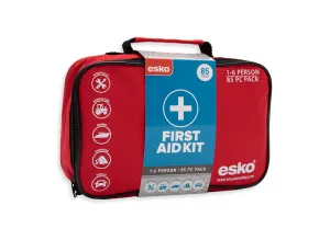 ESKO First Aid Kit, 1-6 Person, 85 Pc