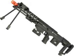 Evike Airsoft - 6mmProShop Gas Powered Metal DSR-1 Advanced Bullpup Airsoft Rifle (Color: Black)