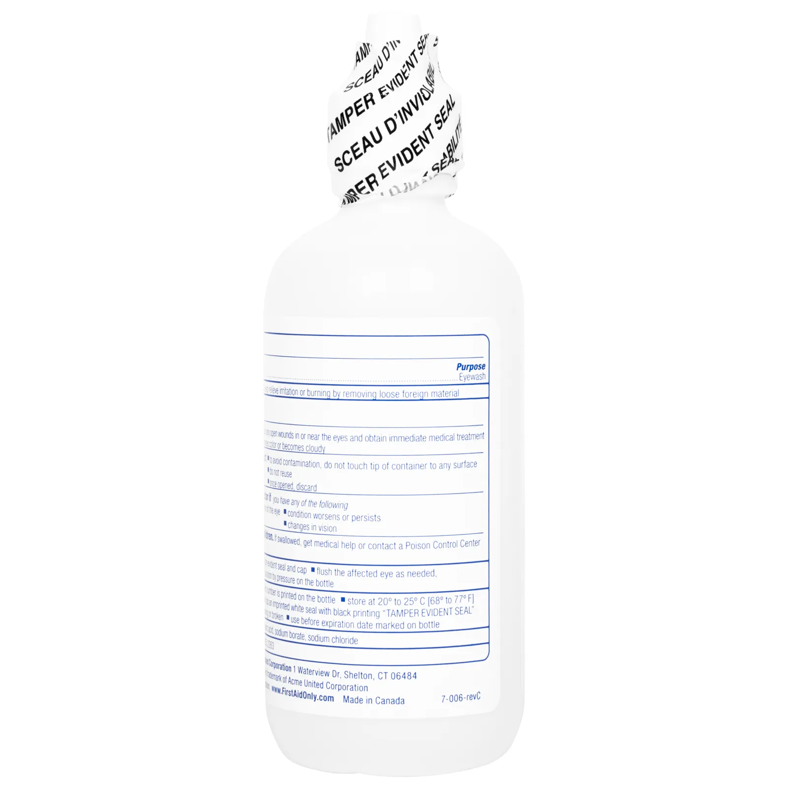 Eye Wash Single Use Bottle
