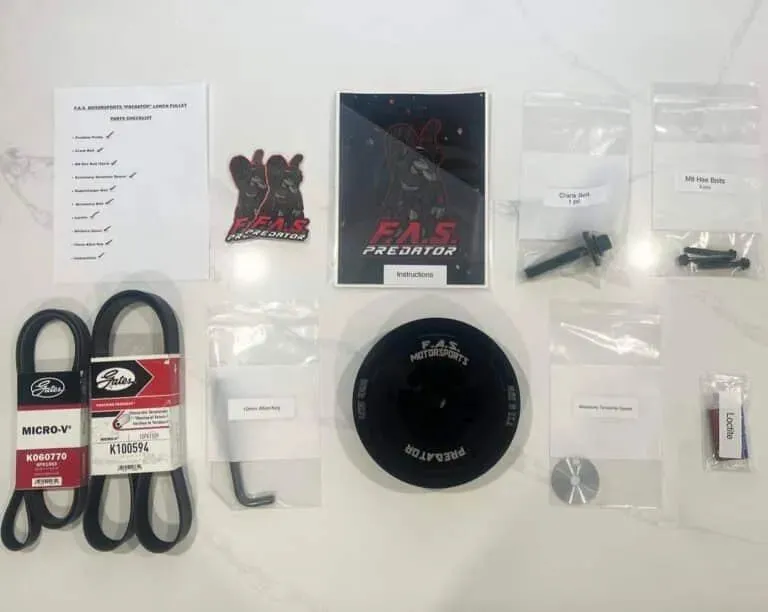FAS PREDATOR LOWER PULLEY (No tune Required) Ram TRX, Hellcat Durango, Trackhawk & Hellcat
