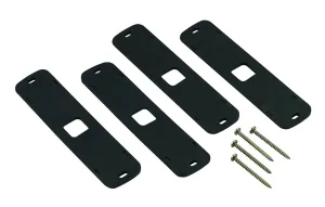 Federal Signal MPSM6U-SPACRKT MicroPulse Kit of Four 5-Degree Rubber Mounting Wedges for Use with MPS600 Lights, Black