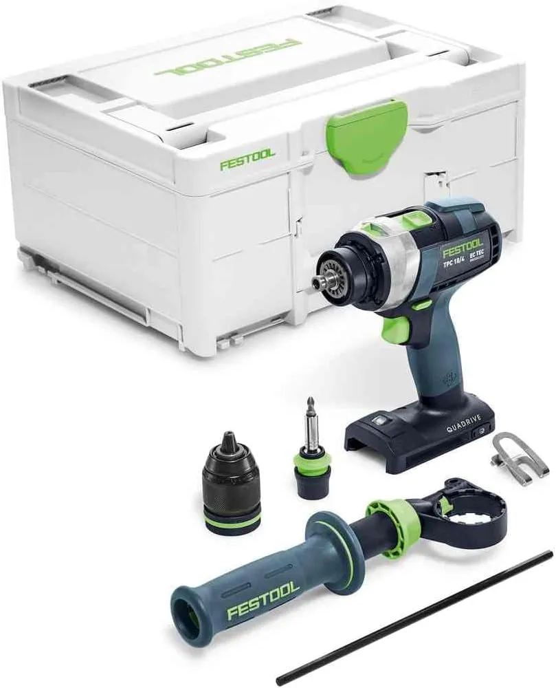 Festool 577627 Cordless Drill QUADRIVE TPC 18/4-Basic