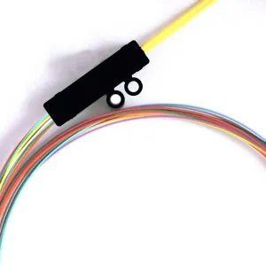 Fiber Optic Cable Buffer Tube Fan-Out Kit 25"" Long. Field installable fanout Solutions for transitioning 250μm fibers to 900um for Direct Connector Termination (6 Strand, 10)