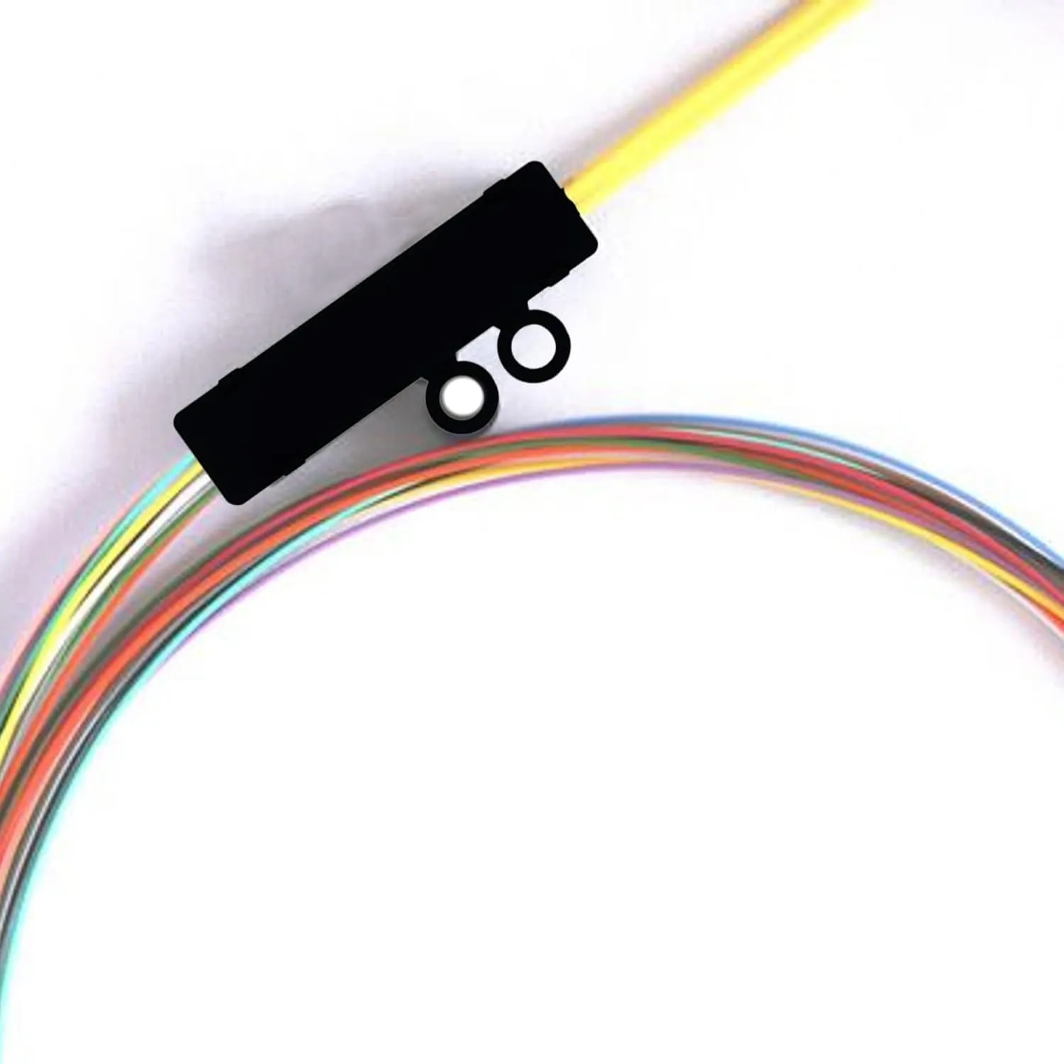 Fiber Optic Cable Buffer Tube Fan-Out Kit 25"" Long. Field installable fanout Solutions for transitioning 250μm fibers to 900um for Direct Connector Termination (6 Strand, 10)