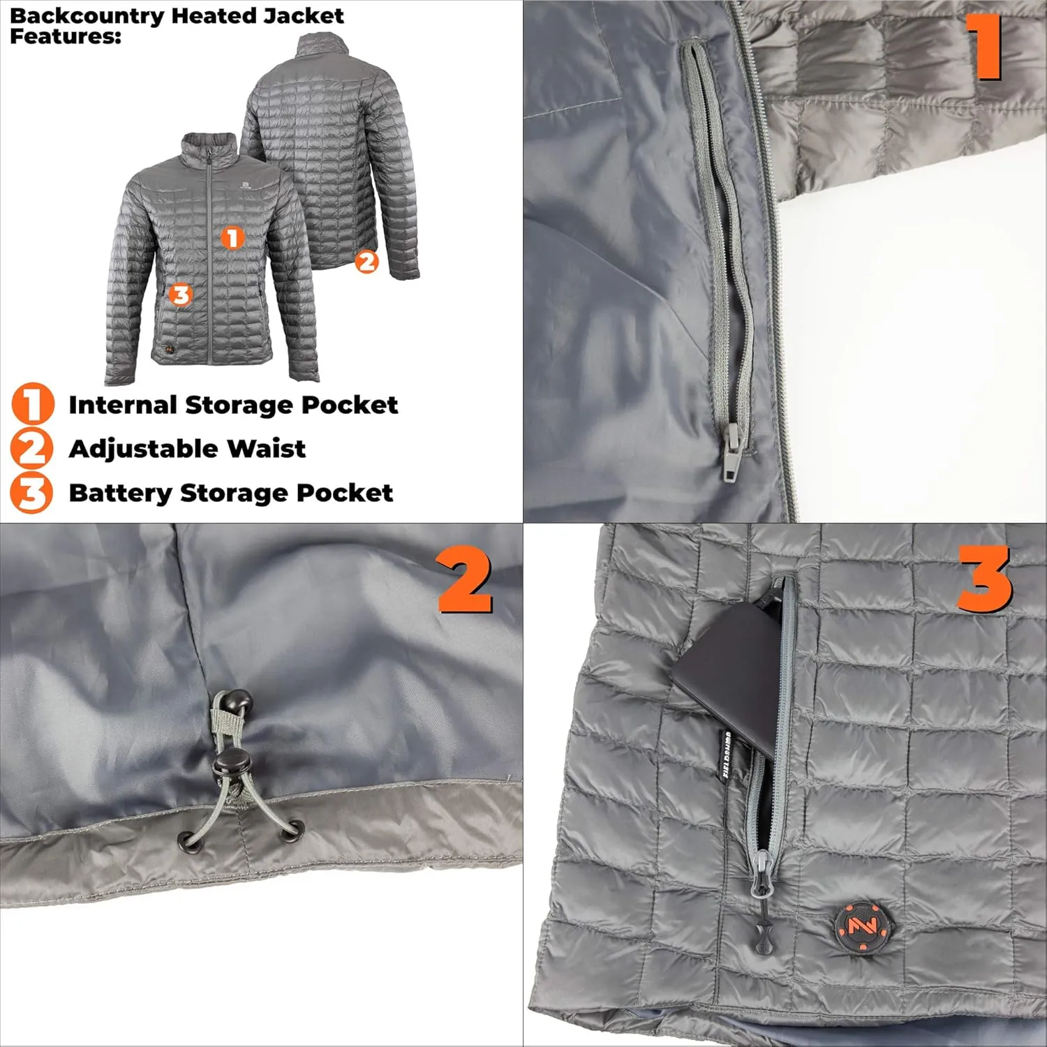 Fieldsheer Mobile Warming Men's Backcountry Jacket 7.4V