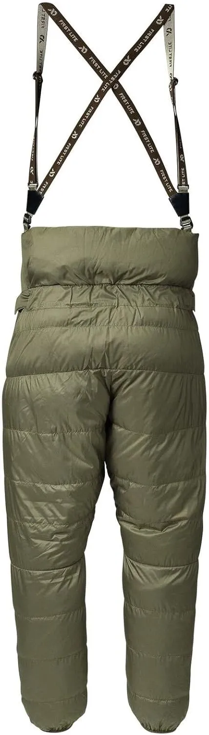 First Lite Men's Whitecloud Down Bib - Warm Packable Hunting Bib Puffy Pants