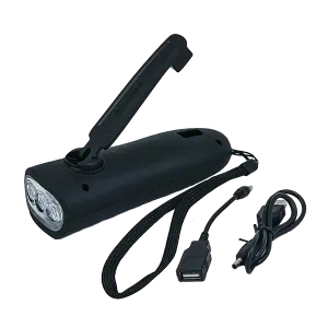 Flipo Dynamo Hand-Crank Flashlight With Emergency Radio and Power Bank