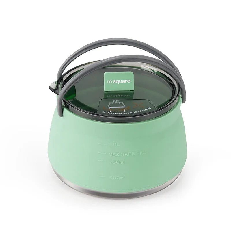 Folding Silicone Kettle Portable Camping Outdoor