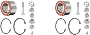 Front Wheel Bearing Kit 2PC Compatible with Seat Cordoba 2001 2002 Compatible with Seat Ibiza 2001 2002 Compatible with Volkswagen Derby 2006 2007 2008 2009
